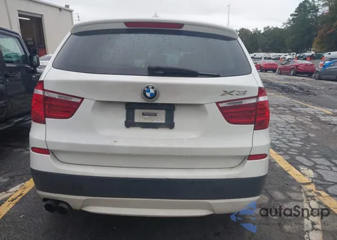 2013 BMW X3 xDrive35I из США, поврежденный, VIN 5UXWX7C58DL980036